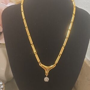 Pierre Cardin Vintage Gold Necklace with Pendant